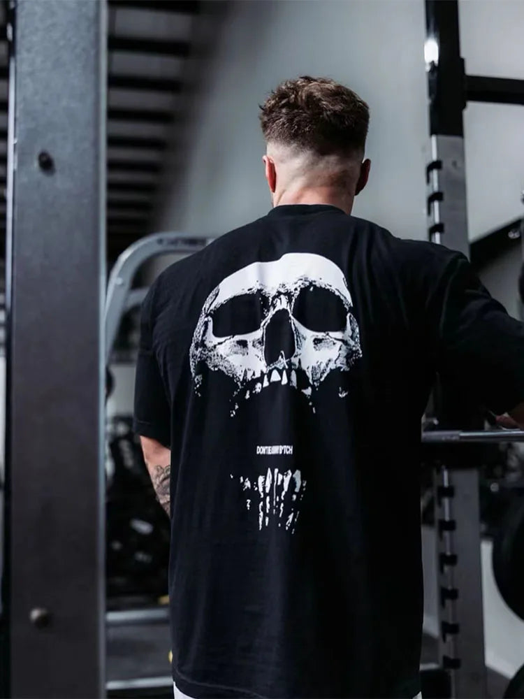 New Gym Fitness T-shirt Loose Oversized