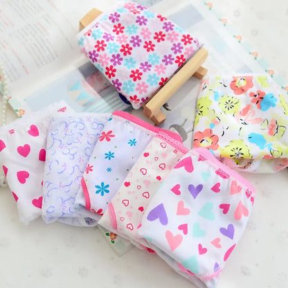 6PCS/Lot Kids Underwear Baby Girls Panties Cotton