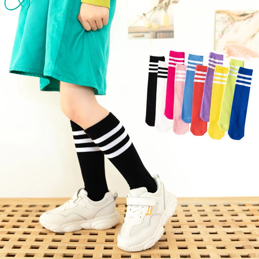 Boys girls long cotton socks