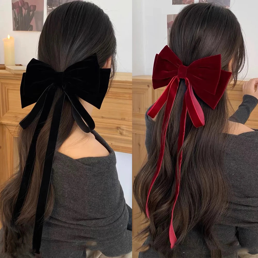 Velvet Barrettes Women Temperament Ponytail Hairpin