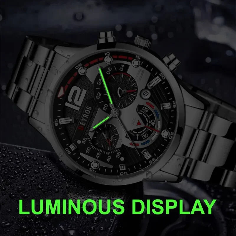 Fashion Men Watches Luxury Stainless Steel