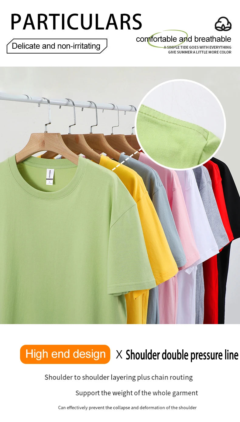 100% Cotton Solid T-shirts