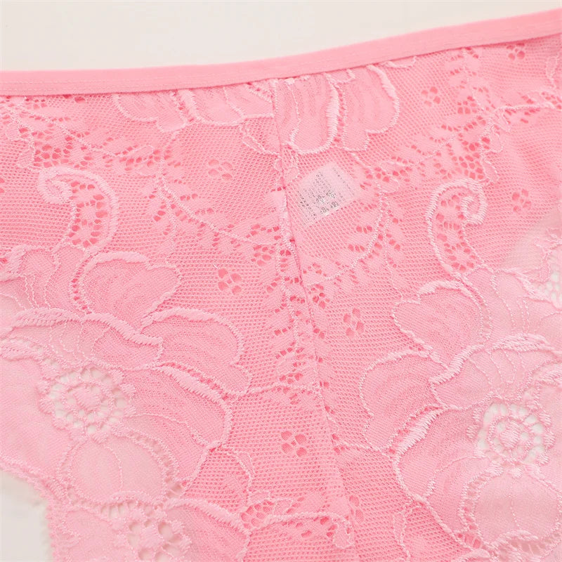 3PC/Set Women's Sexy Floral Lace Panties