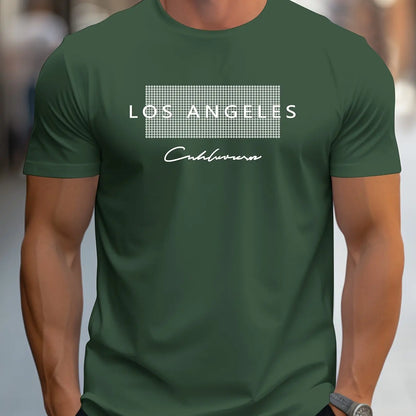 Men's 100% cotton summer loose fit large Los Angeles