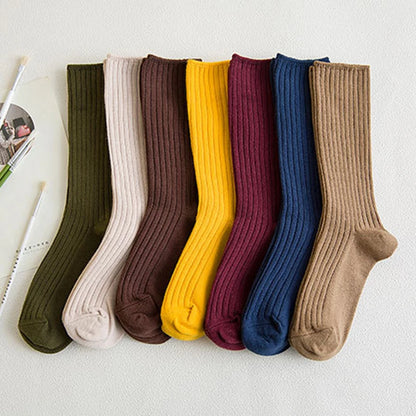 1 Pair Retro Women Cotton Socks