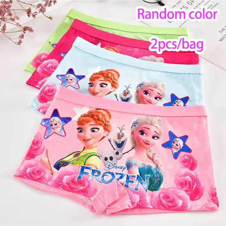 2pcs/Bag New Girl Underwear Anna Elsa princess Cartoon