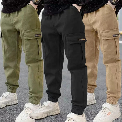 Spring Autumn Boys Pants Casual Long Style Trousers