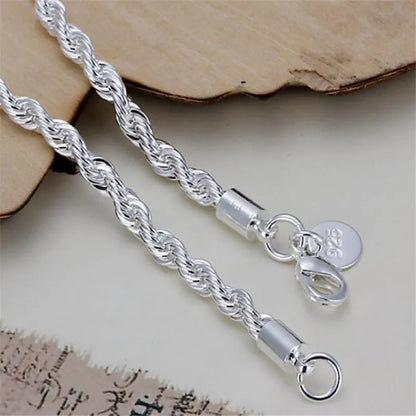 New High quality 925 Sterling Silver 4MM