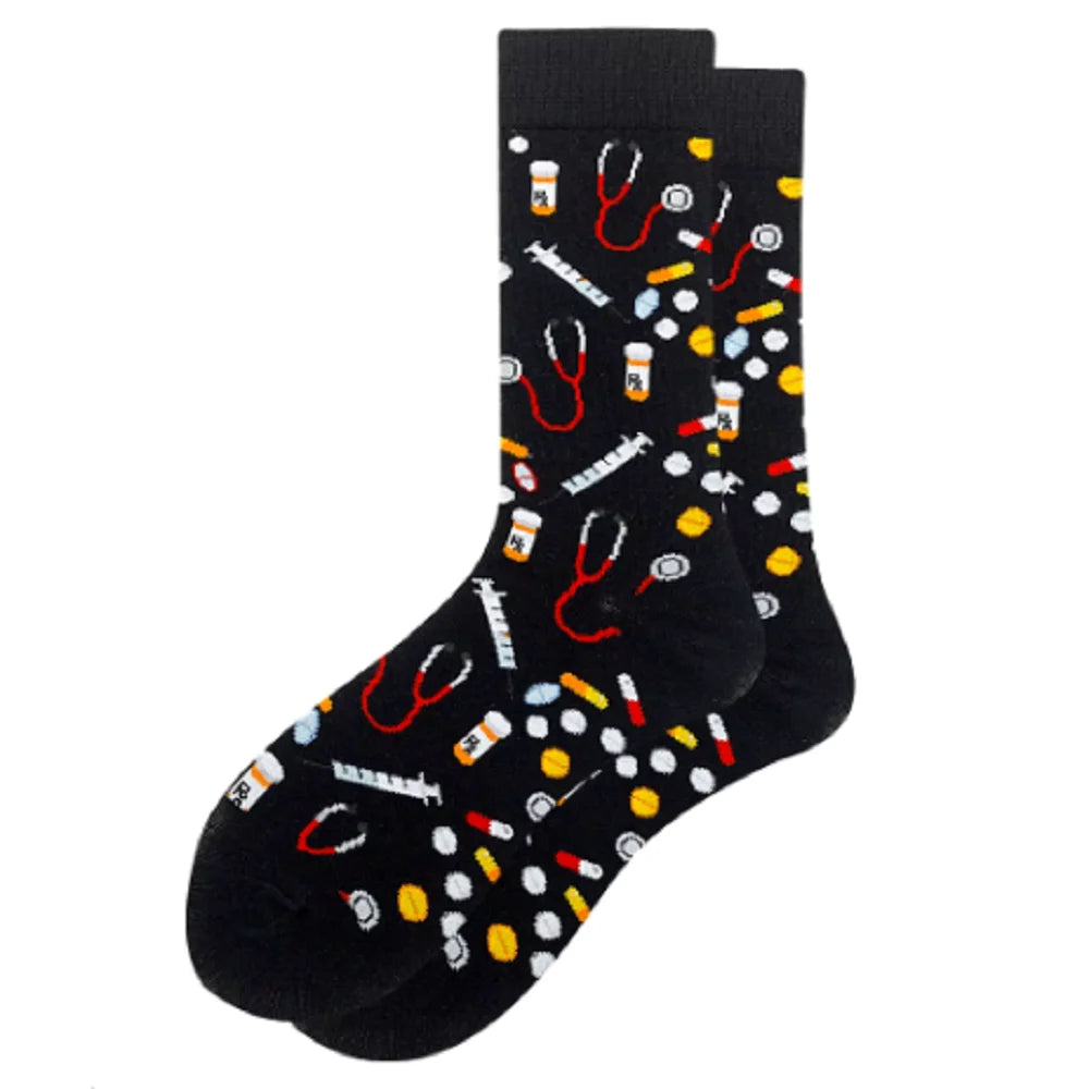 Happy Funny Socks Men Casual