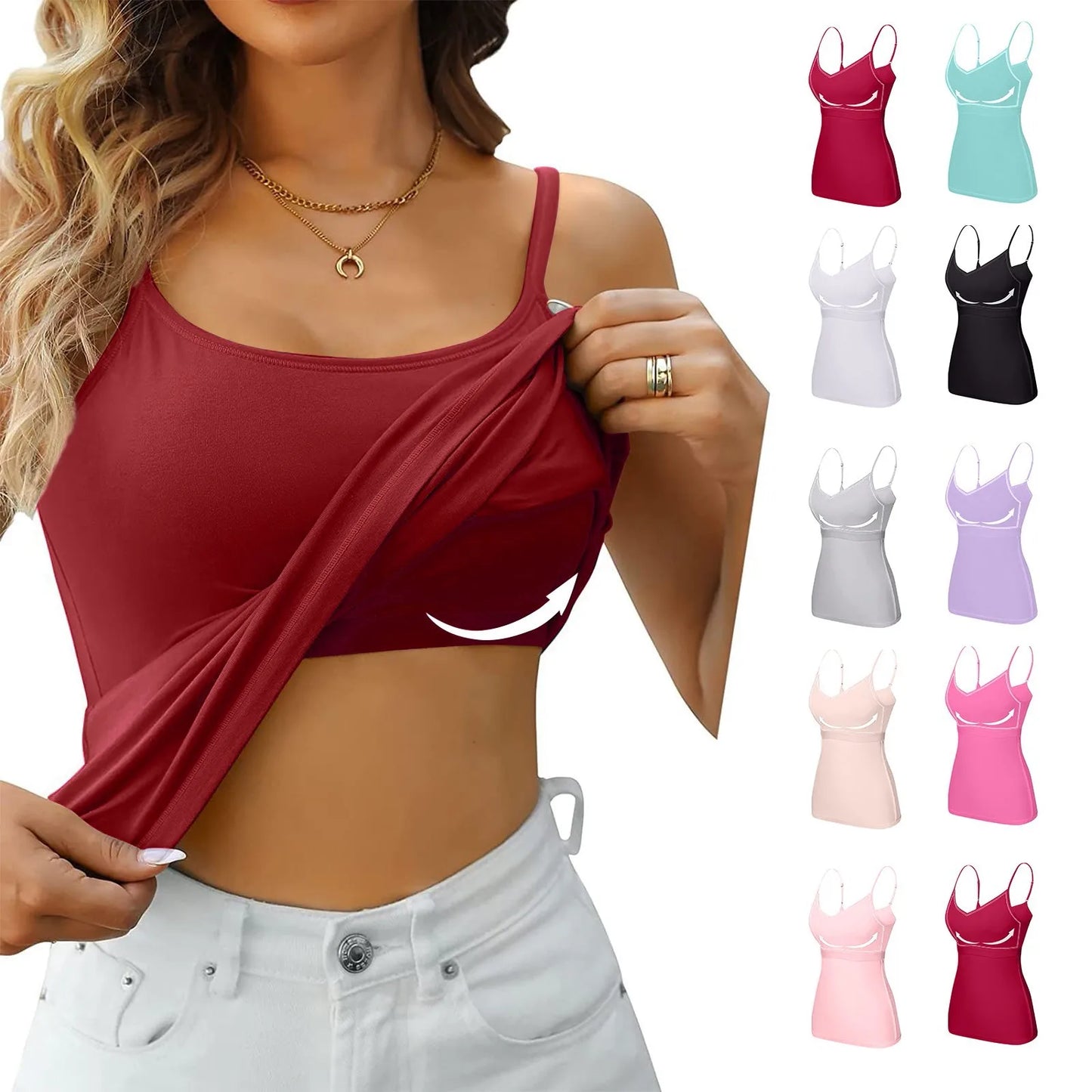 Padded Bra Tank Top Women