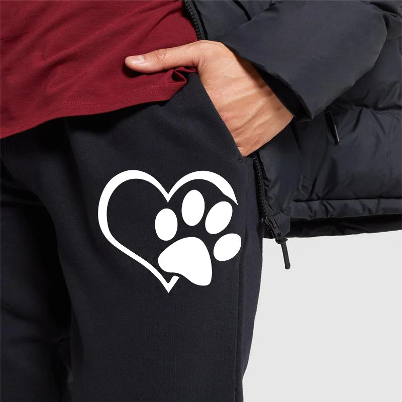 Women's Cat's Paw Printed Sweatpants