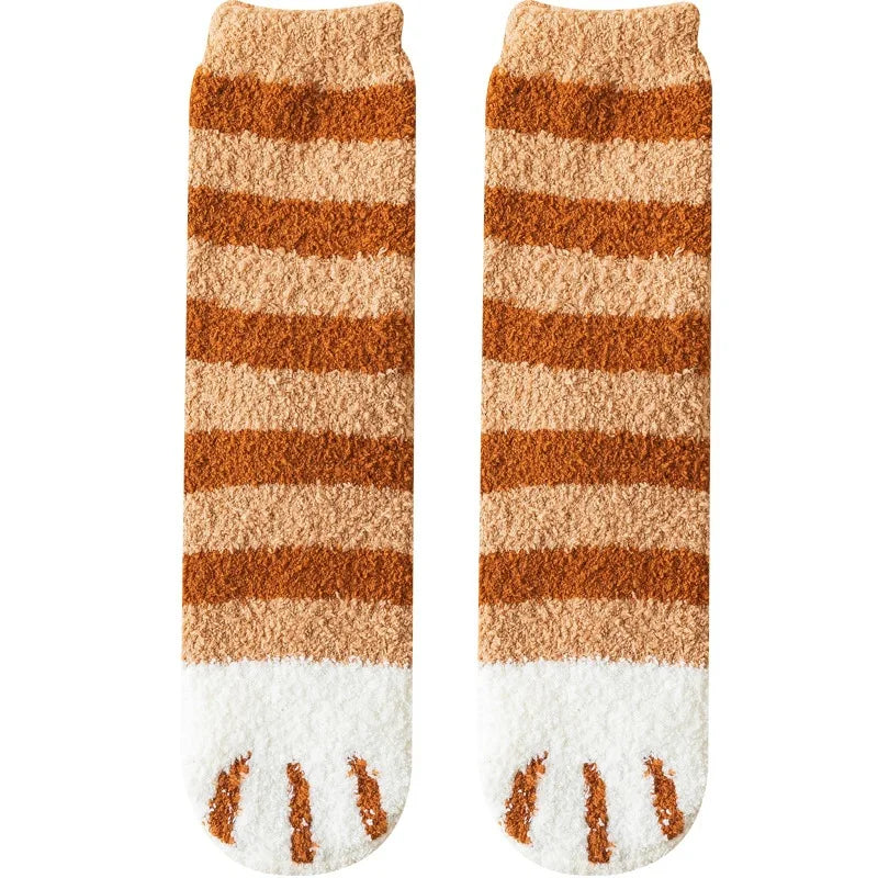 Autumn Winter Socks Cute Cat Claw