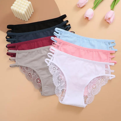 3PC/Set Women's Sexy Floral Lace Panties