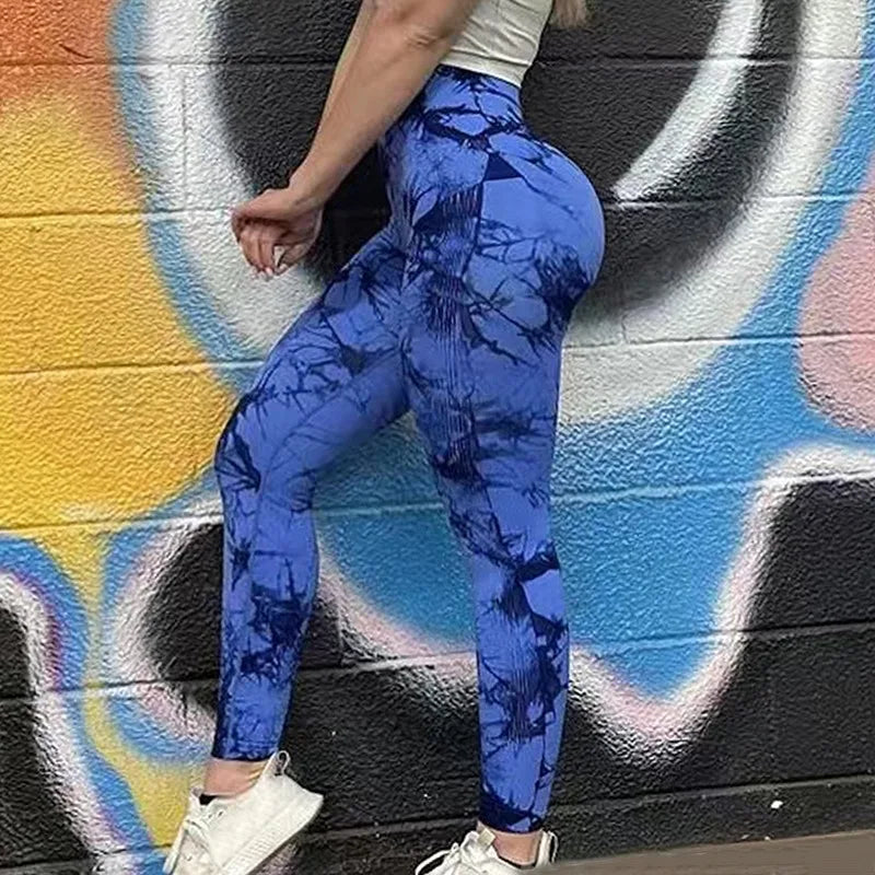 Tie-dye Gym Leggings Seamless