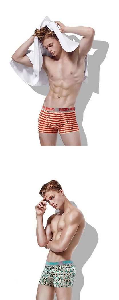 4Pcs Boxer Shorts Men's Underwear Sexy