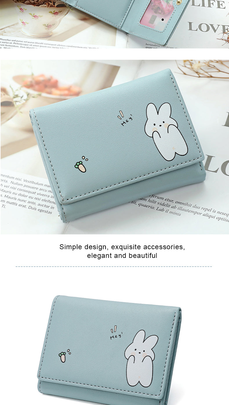 Women Short Cute Small Wallets Student