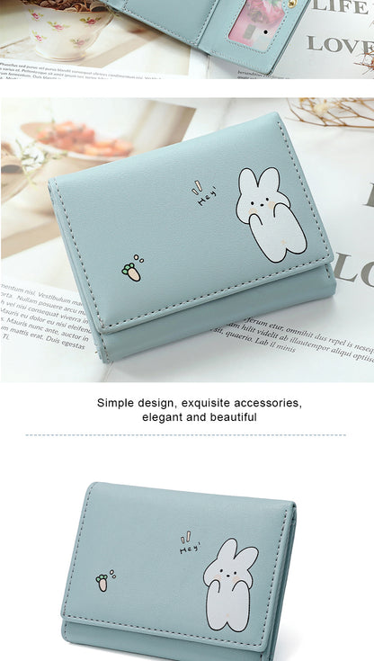 Women Short Cute Small Wallets Student