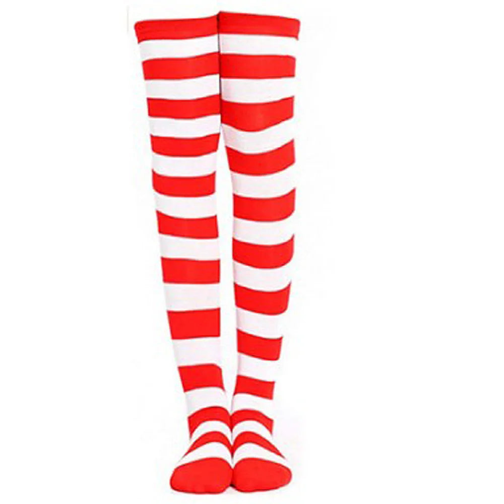 Color Striped Stockings Japanese Over Knee