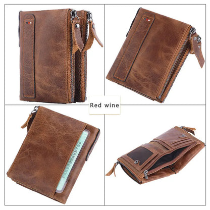 Men Wallets 100% Genuine Cow Leather