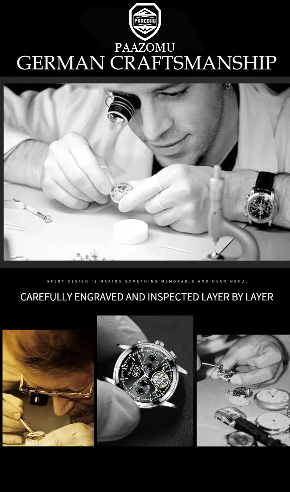 Luxury Man Wristwatch Waterproof