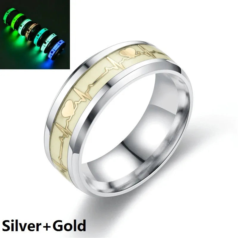 Stainless Steel Luminous Finger Rings