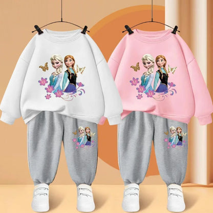 Disney Elsa Princess Print Children's Tracksuit Set