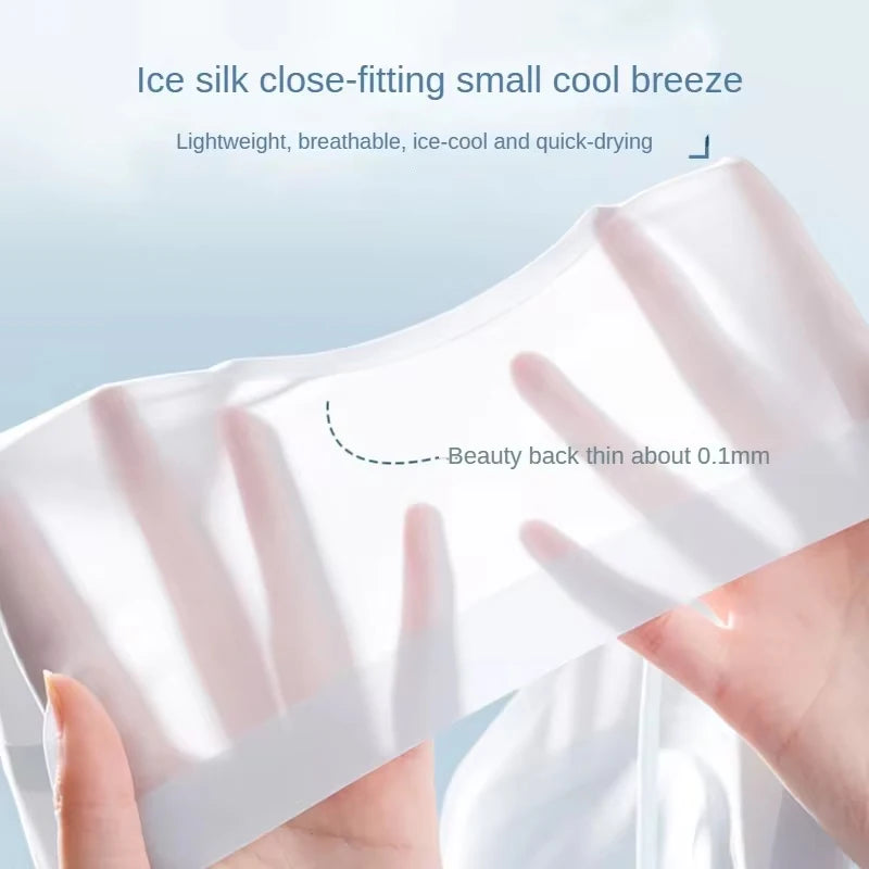 Ultra-Thin Breathable Ice Silk Top Bra