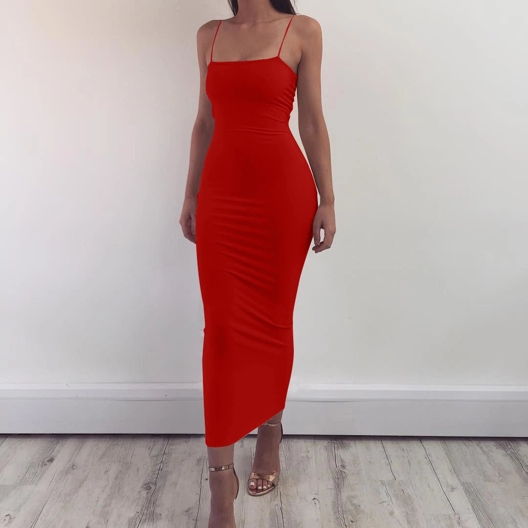 New Summer Women's Dress Long Sling Dresses