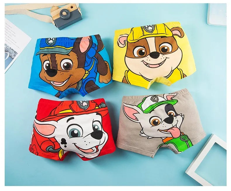 4PCS/SET Genuine Boys Underpants Cotton