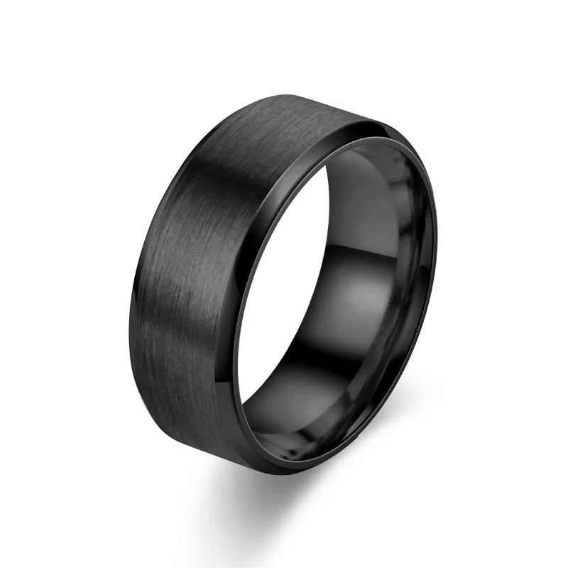 6 Colors Classic 8mm Tungsten Ring