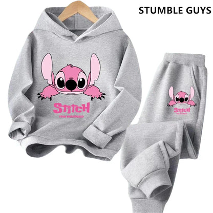 Children Hoodies Stitch  Fashion Pullover Sweatshirt