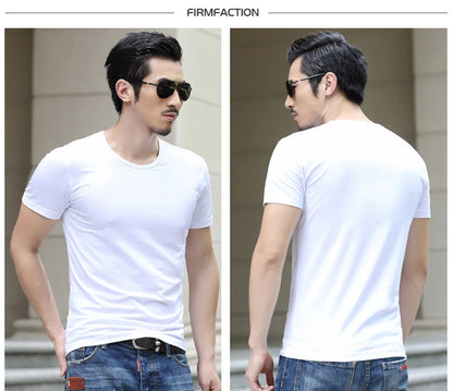 Men's Short Sleeve Top Quality Undershirt Cotton