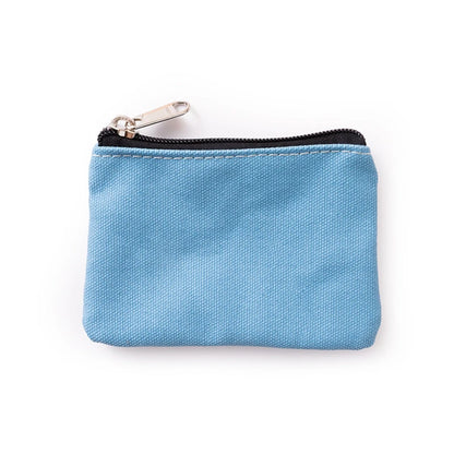 Plain Canvas Cotton Bag Pure Zipper