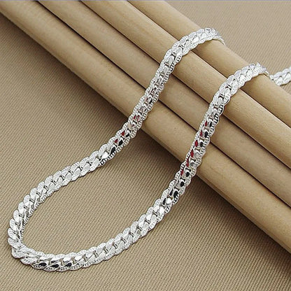 20-60cm 925 Sterling Silver Luxury Brand Necklace