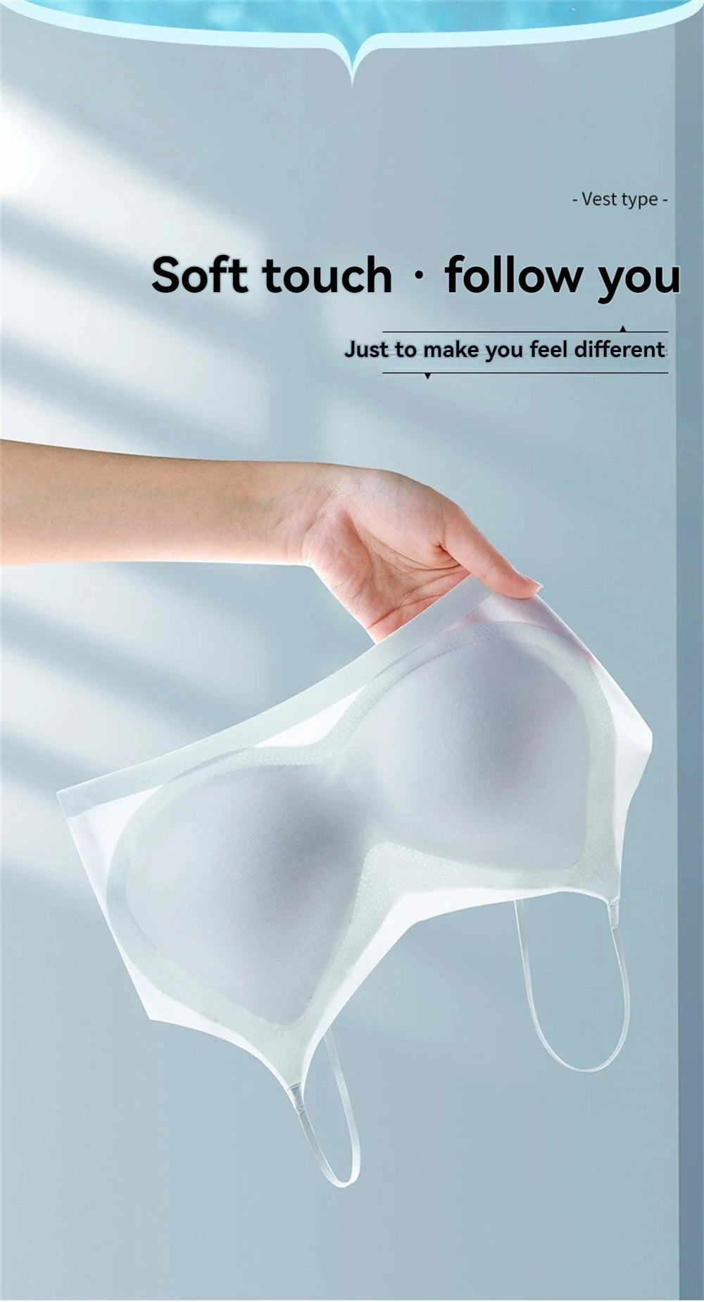 Ultra-Thin Breathable Ice Silk Top Bra