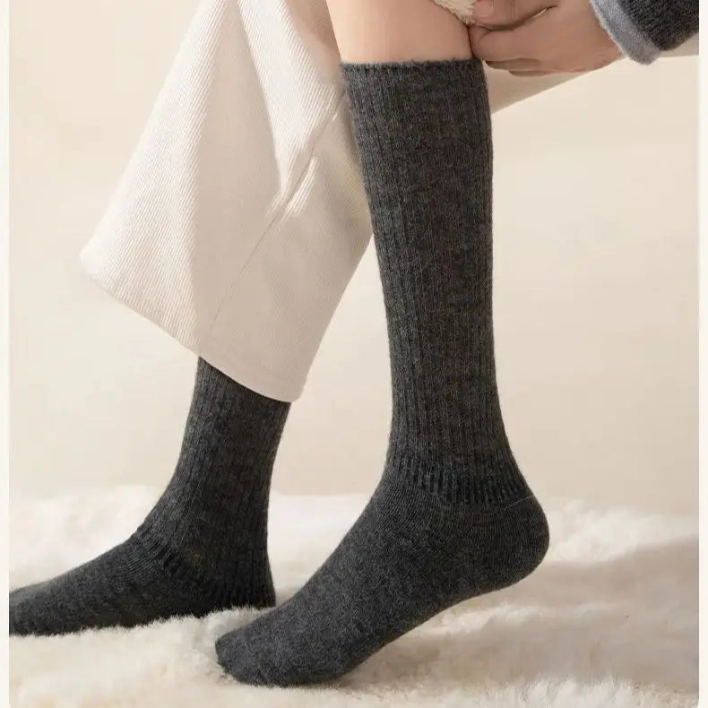 Soft Wool Long Socks Women