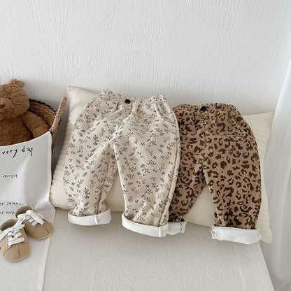 Autumn Kids Baby Pants Thicken