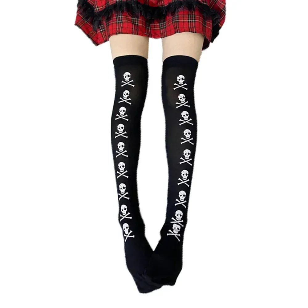 Spider Pattern Silk Stockings