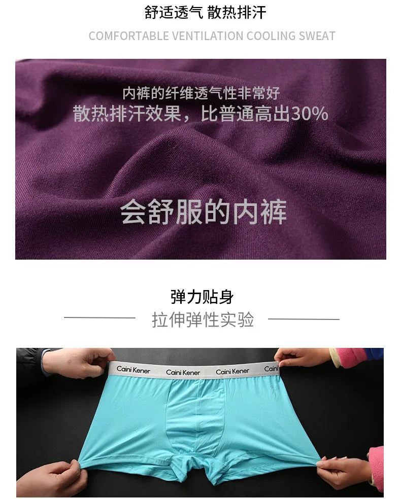 5Pcs/Men's Shorts Brand Underwear