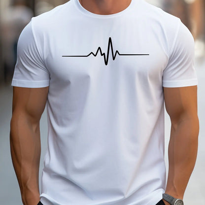 Men's 100% cotton summer short sleeved T-shirt top