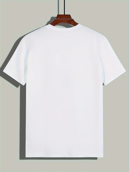 Men's 100% cotton summer short sleeved T-shirt top