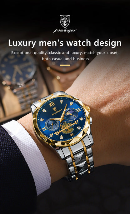 Luxury Man Wristwatch Waterproof