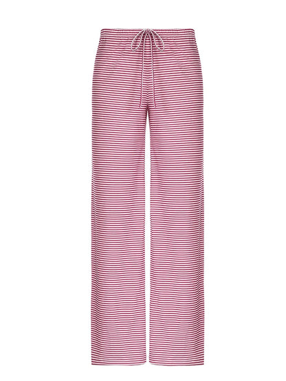 Striped Low Waist Straight Pants