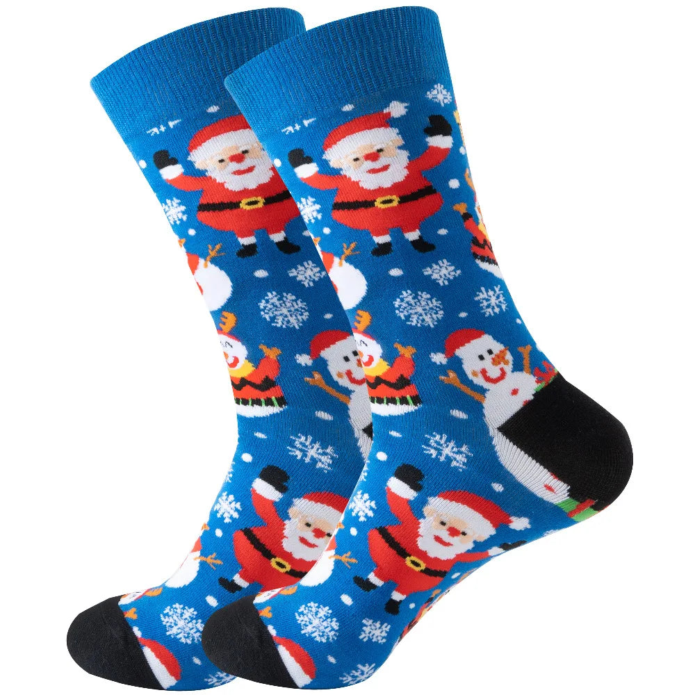 1 Pair Cartoon Santa Claus Men's Socks