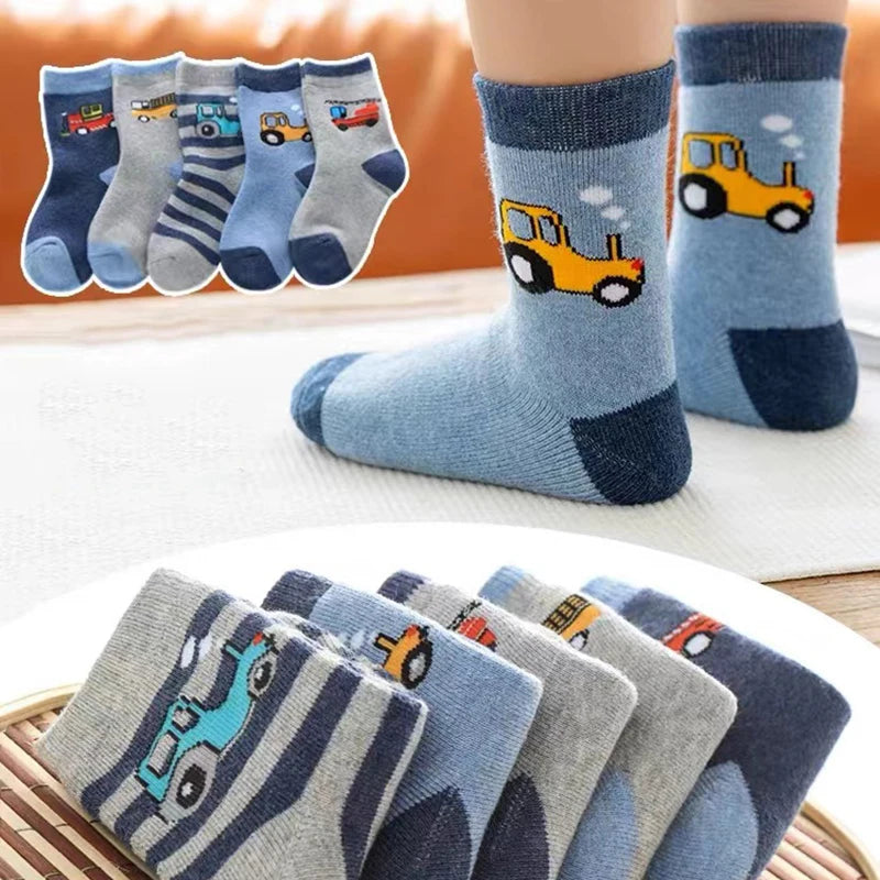 5Pairs  Terry Socks for Children