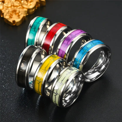 Stainless Steel Luminous Finger Rings