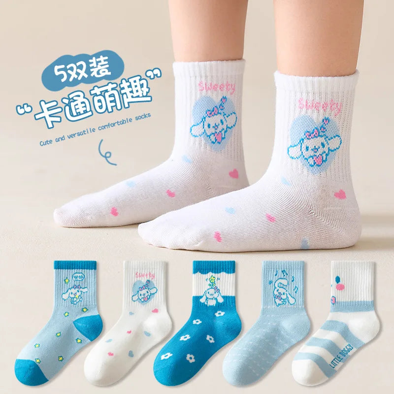 Hello Kitty Kids Socks (5 pairs)