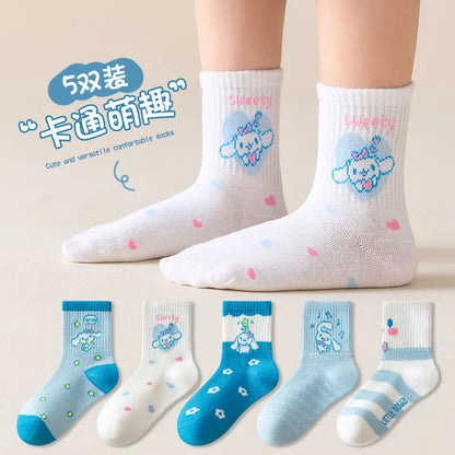 Hello Kitty Kids Socks (5 pairs)