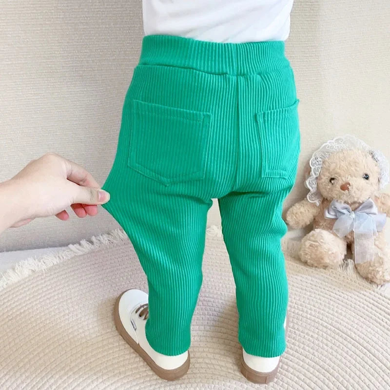 Baby Girls Boys Leggings Cotton Big PP Pants