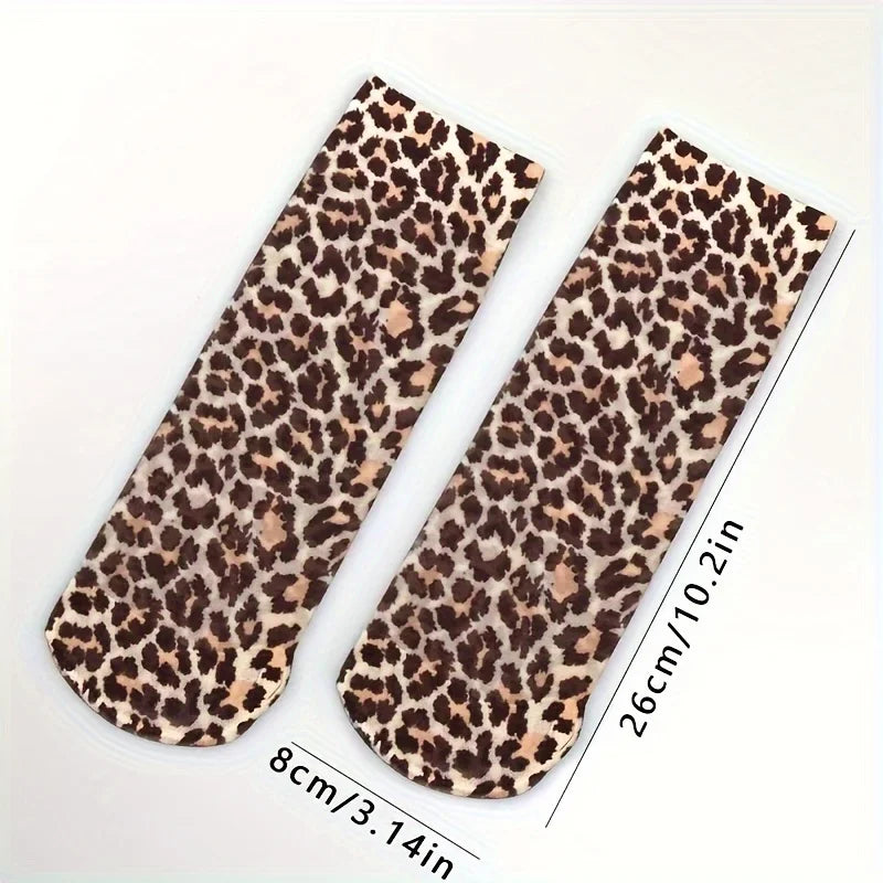 Print Mesh Socks for Women